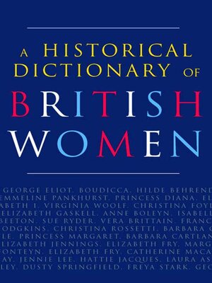 cover image of A Historical Dictionary of British Women